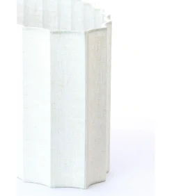 Clearance Lampenkap ovaal Disli - Wit - 45x21x22cm Lampenkappen