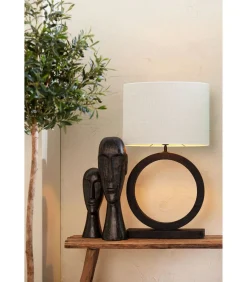 New Lampenkap ovaal Saverna - Eiwit - 45x21x32cm Lampenkappen