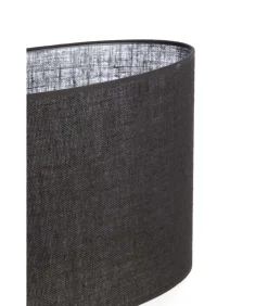 Best Lampenkap ovaal Sendai - Zwart - 38x17.5x28cm Lampenkappen