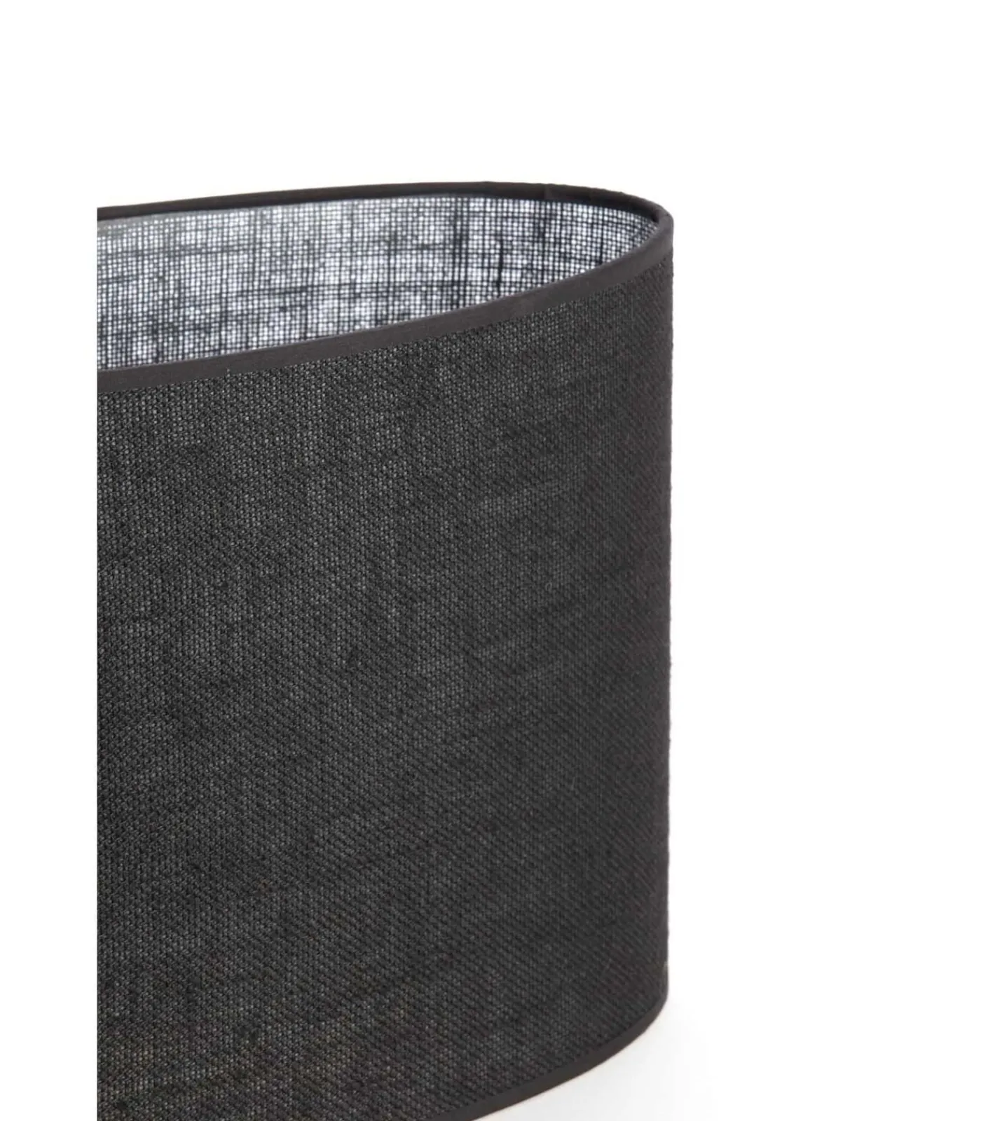 Lampenkap ovaal Sendai - Zwart - 30x15x25cm Lampenkappen