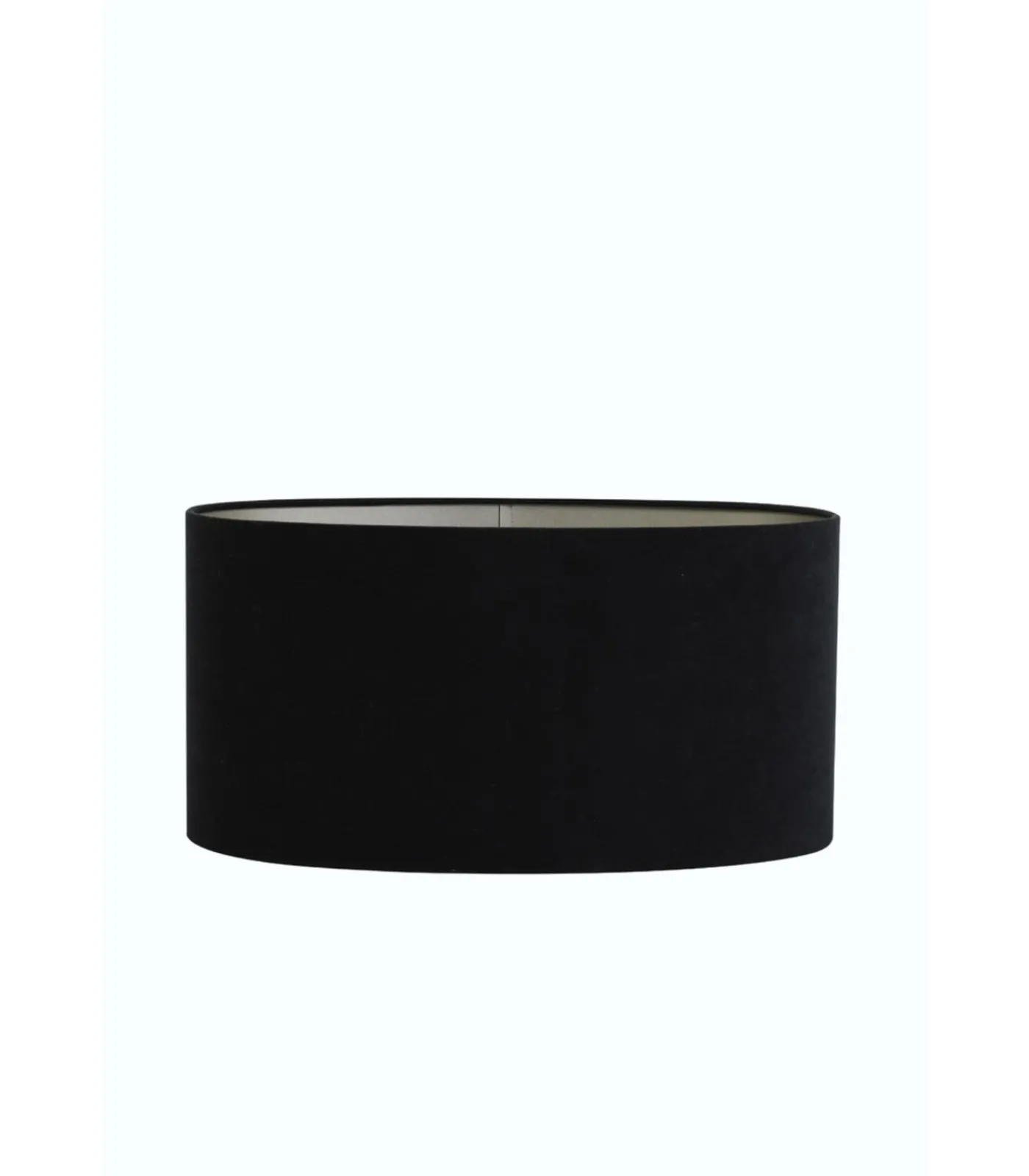 Best Lampenkap Ovaal Velours - Zwart - 38x17,5x19cm Lampenkappen