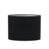 Best Lampenkap Ovaal Velours - Zwart - 30x15x25cm Lampenkappen