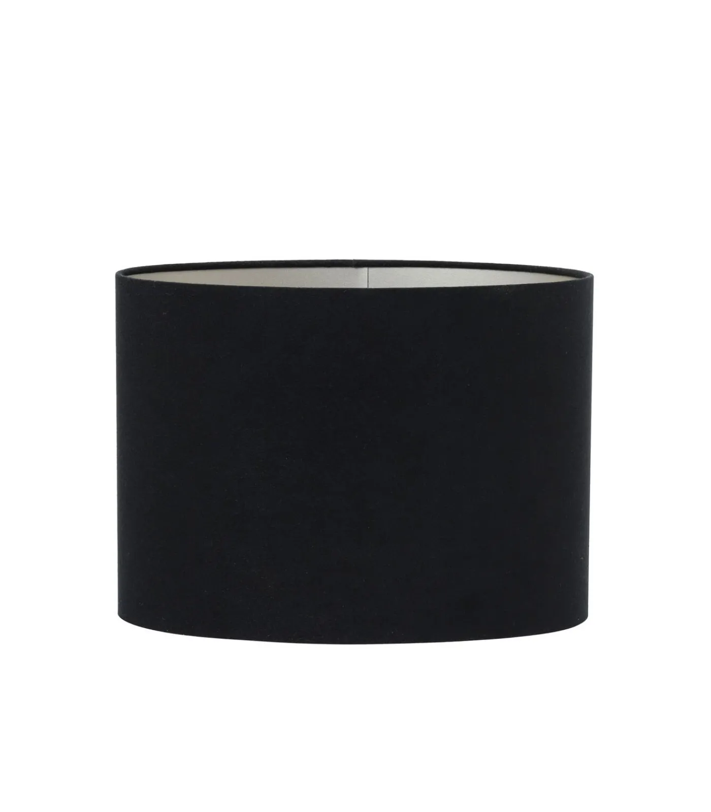 Best Lampenkap Ovaal Velours - Zwart - 30x15x25cm Lampenkappen