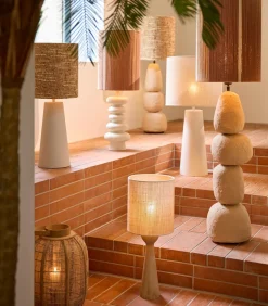 Discount Lampvoet Festina - Licht bruin - Ø9x33cm Muurverlichting