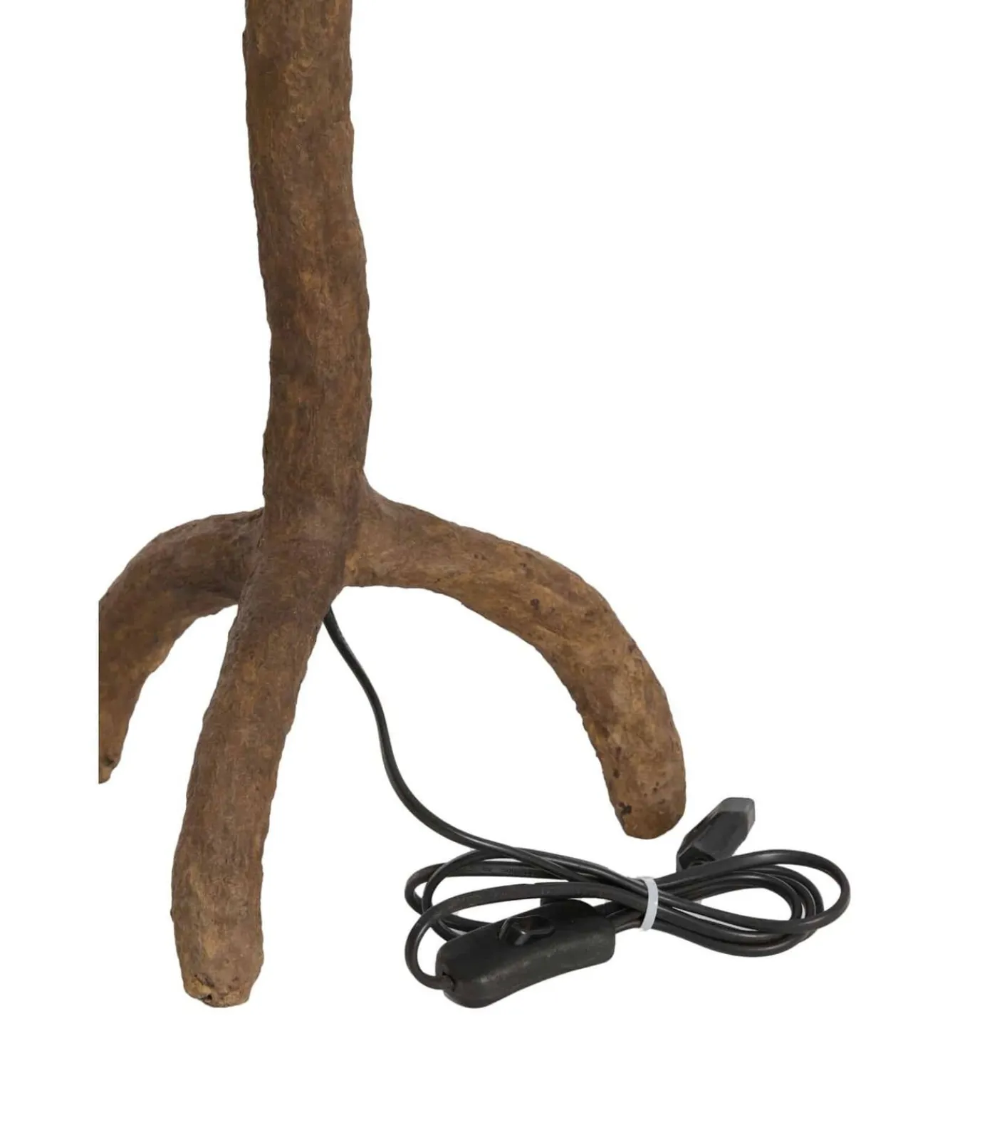 Online Lampvoet Guja - Donkerbruin - 20x20x57cm Muurverlichting