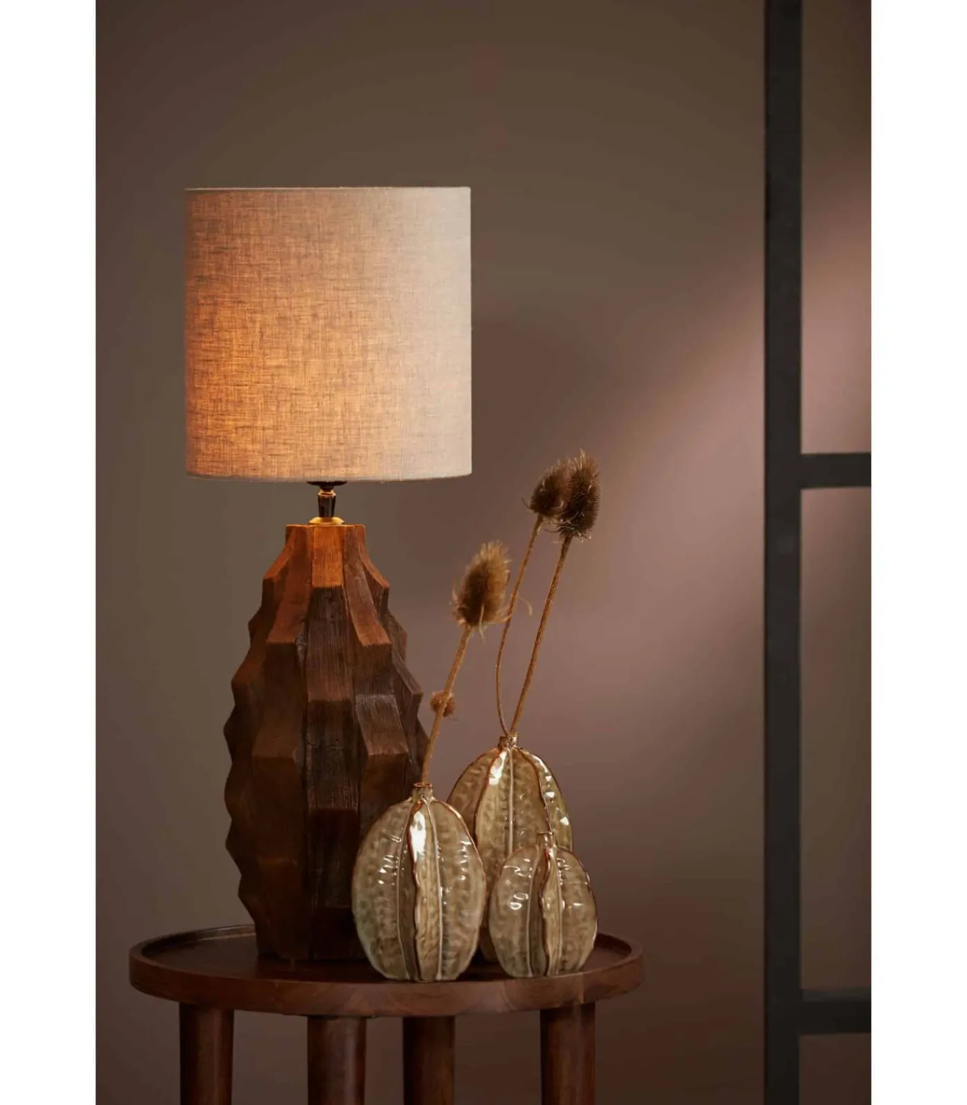 Online Lampvoet Takabe - Bruin - Ø20cm Tafellampen