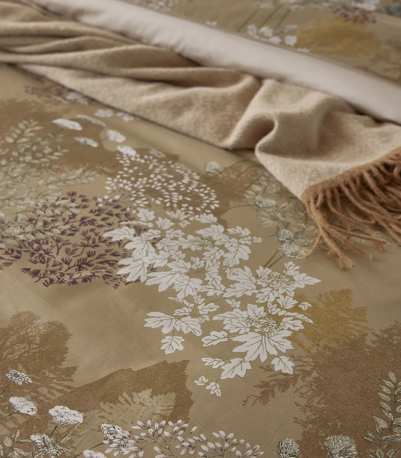 Outlet Lande - Effen kussensloop in biologisch katoen satijn Lakens