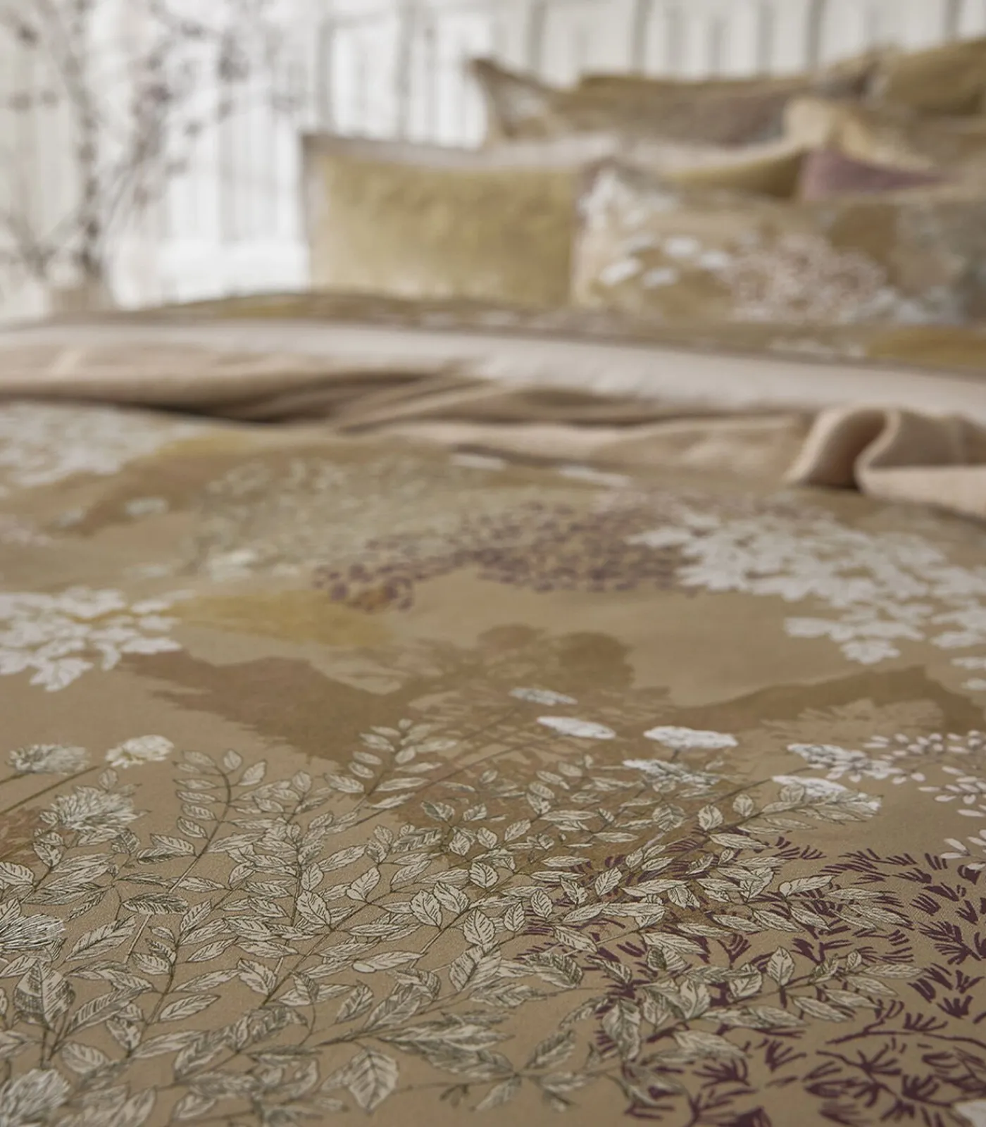 Outlet Lande - Effen kussensloop in biologisch katoen satijn Lakens