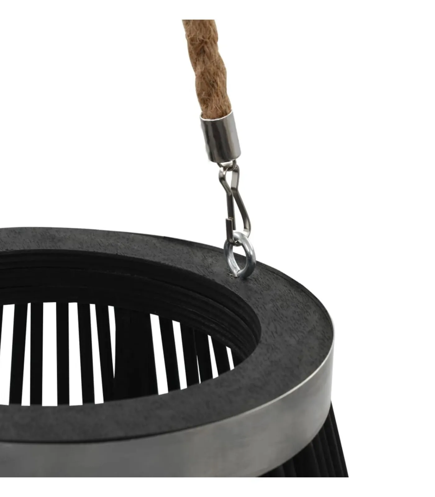 New Lantaarnhouder hangend 95 cm bamboe zwart Kaarsen & Kaarshouders