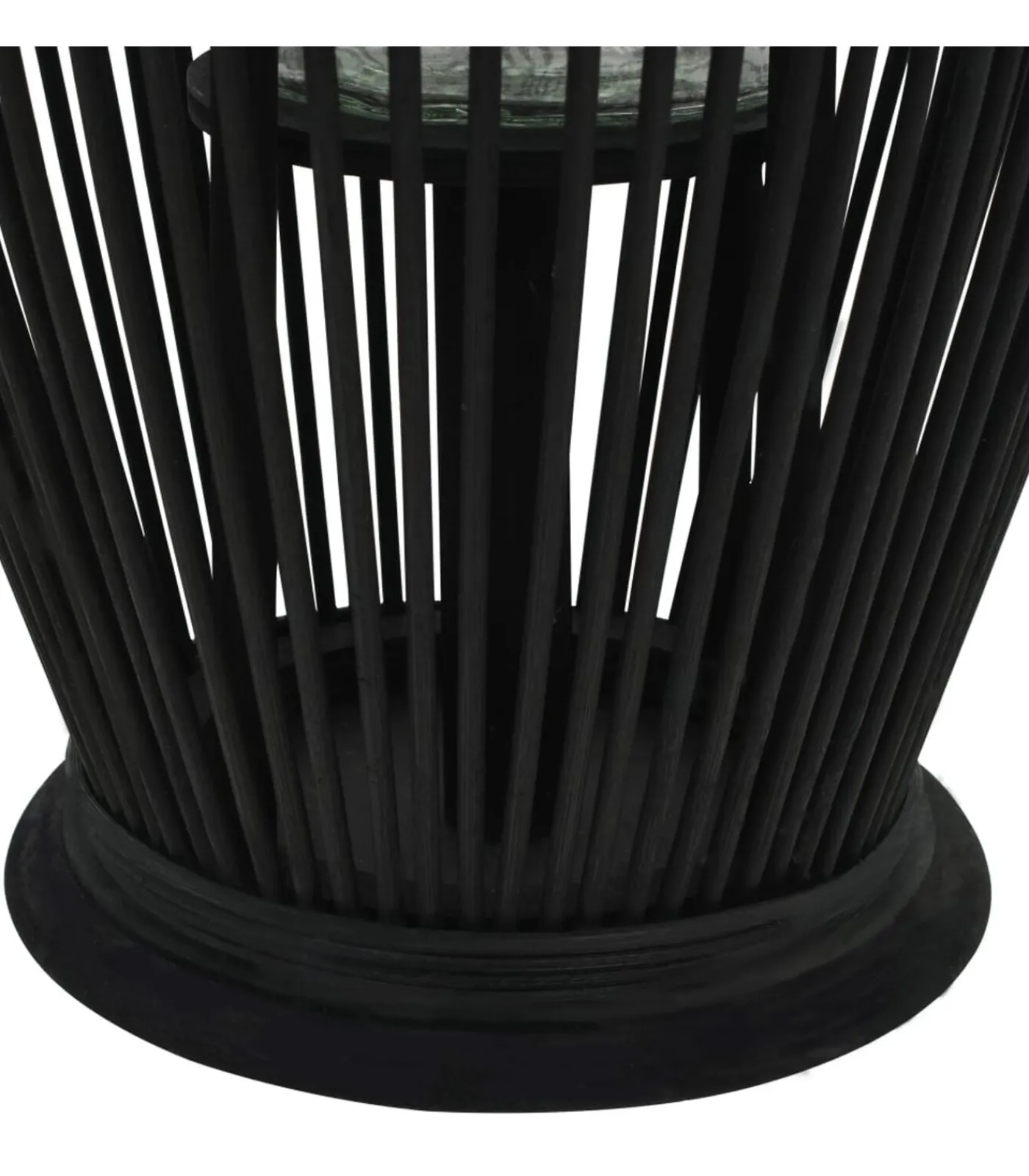 New Lantaarnhouder hangend 60 cm bamboe zwart Kaarsen & Kaarshouders