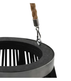 New Lantaarnhouder hangend 60 cm bamboe zwart Kaarsen & Kaarshouders