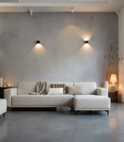 Hot Lars - Hoekbank rechts in ecru stof 300 x 150 cm Zetels