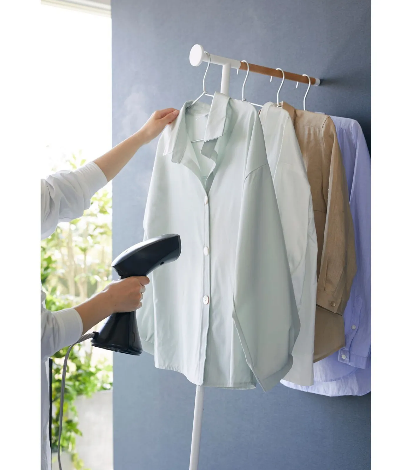 Clearance Leunend Stoomreiniger Kledingrek - Tower - Wit Meubels