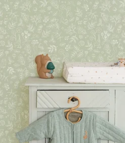 New Vliesbehang - Forest Wonders Sage - 1000x53 Wanddecoratie