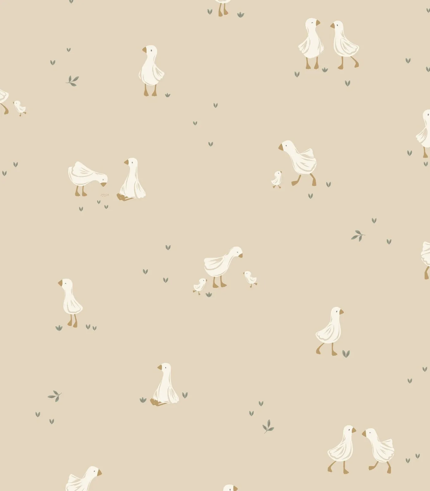New Vliesbehang - Little Goose - 1000x52 Wanddecoratie