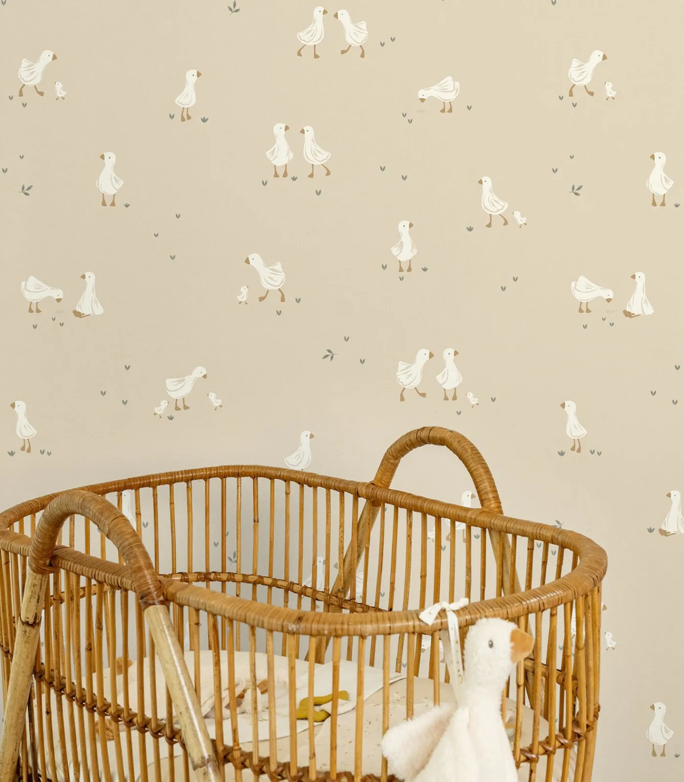 New Vliesbehang - Little Goose - 1000x52 Wanddecoratie