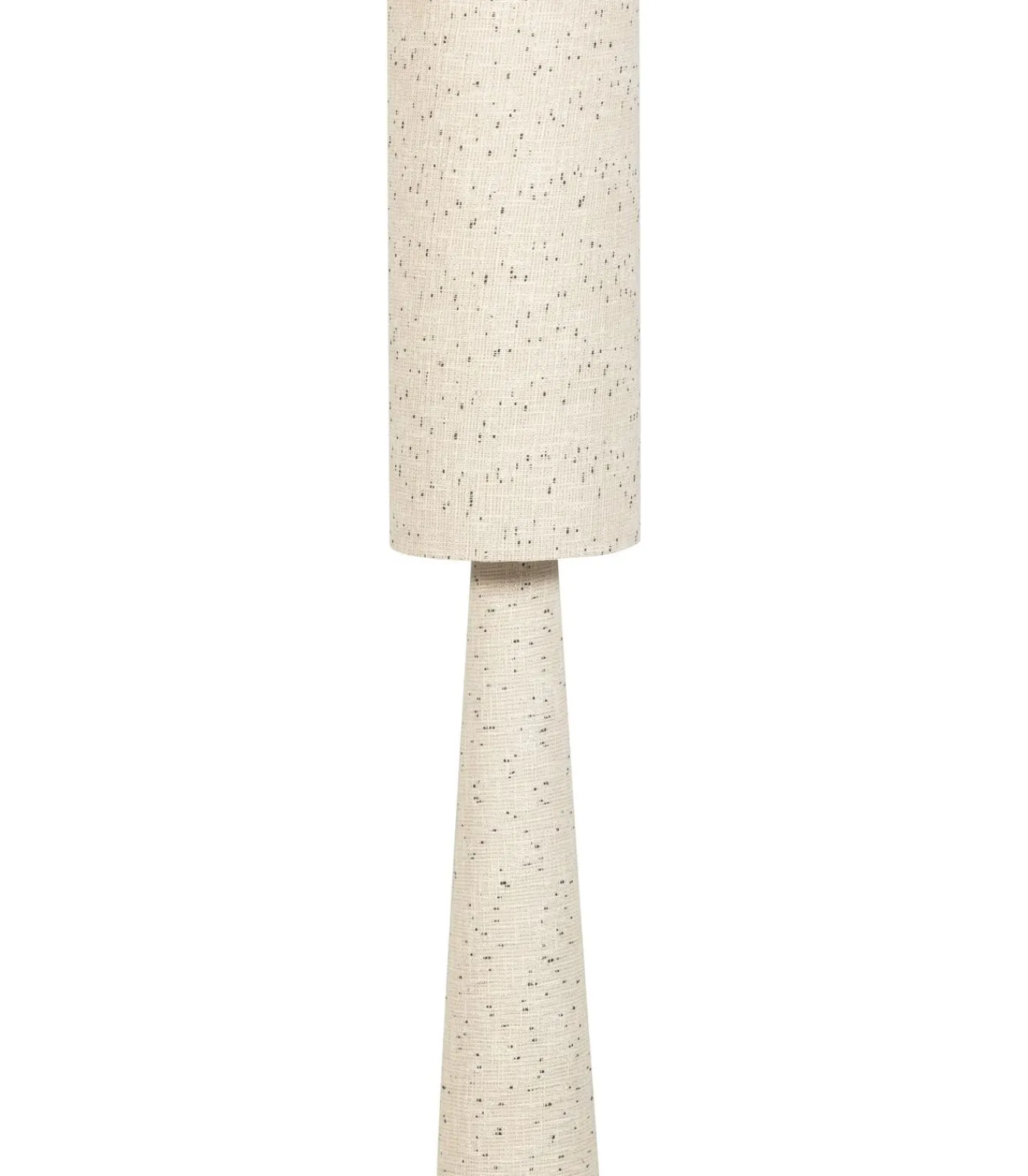 Outlet Loft Vloerlamp - Metaal/Bouclé - Naturel Met Stippen 130xØ30 cm Vloerlampen