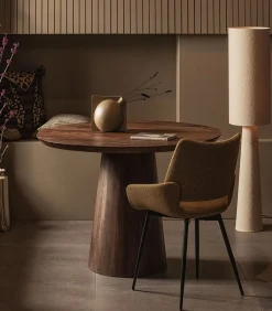 Loft Vloerlamp - Metaal/Bouclé - Naturel - 130x30x30 Vloerlampen