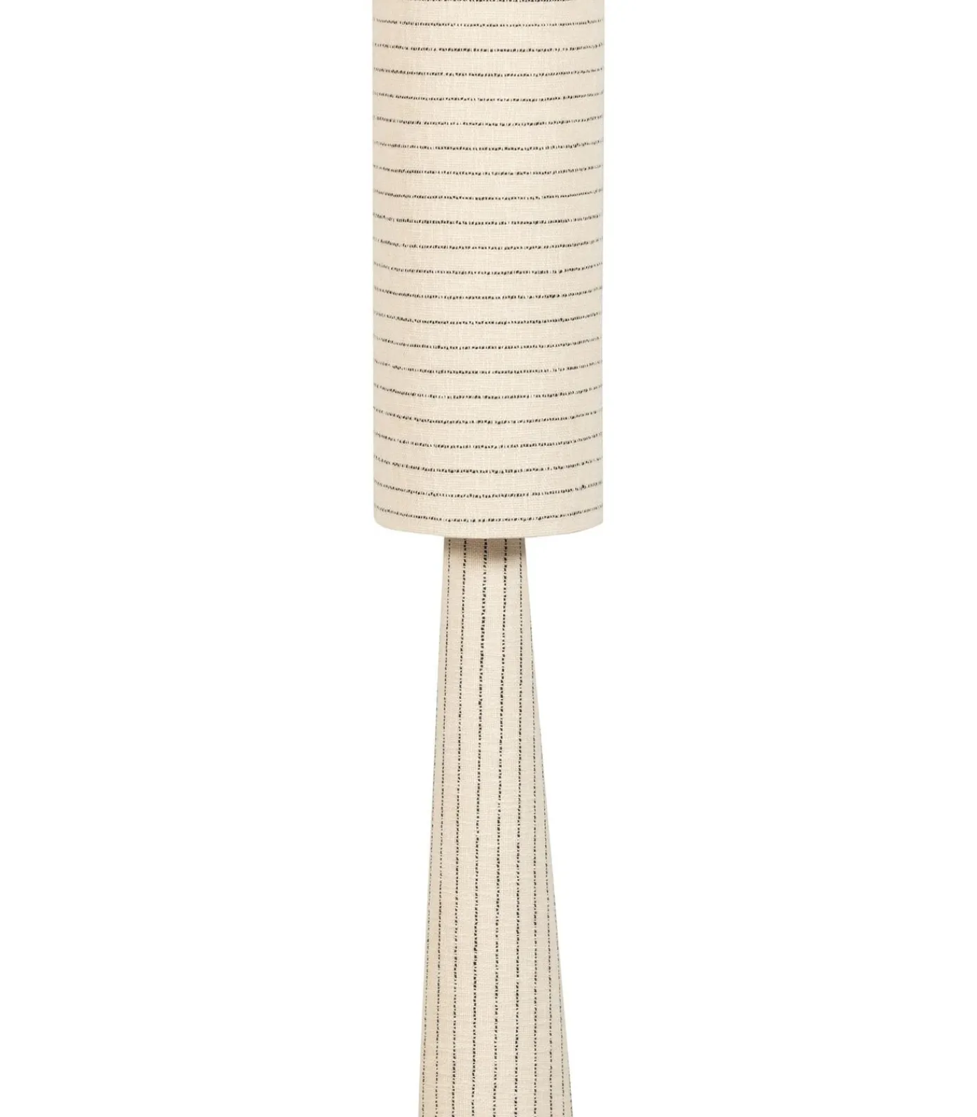 Discount Loft Vloerlamp - Metaal/Bouclé - Naturel Met Strepen 130xØ30 cm Vloerlampen