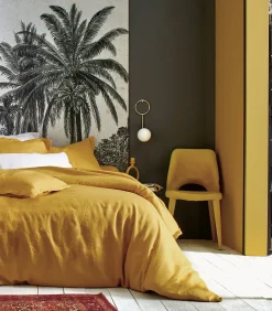 Hot LOUXOR Curry - Laken linnen Stonewashed Lakens