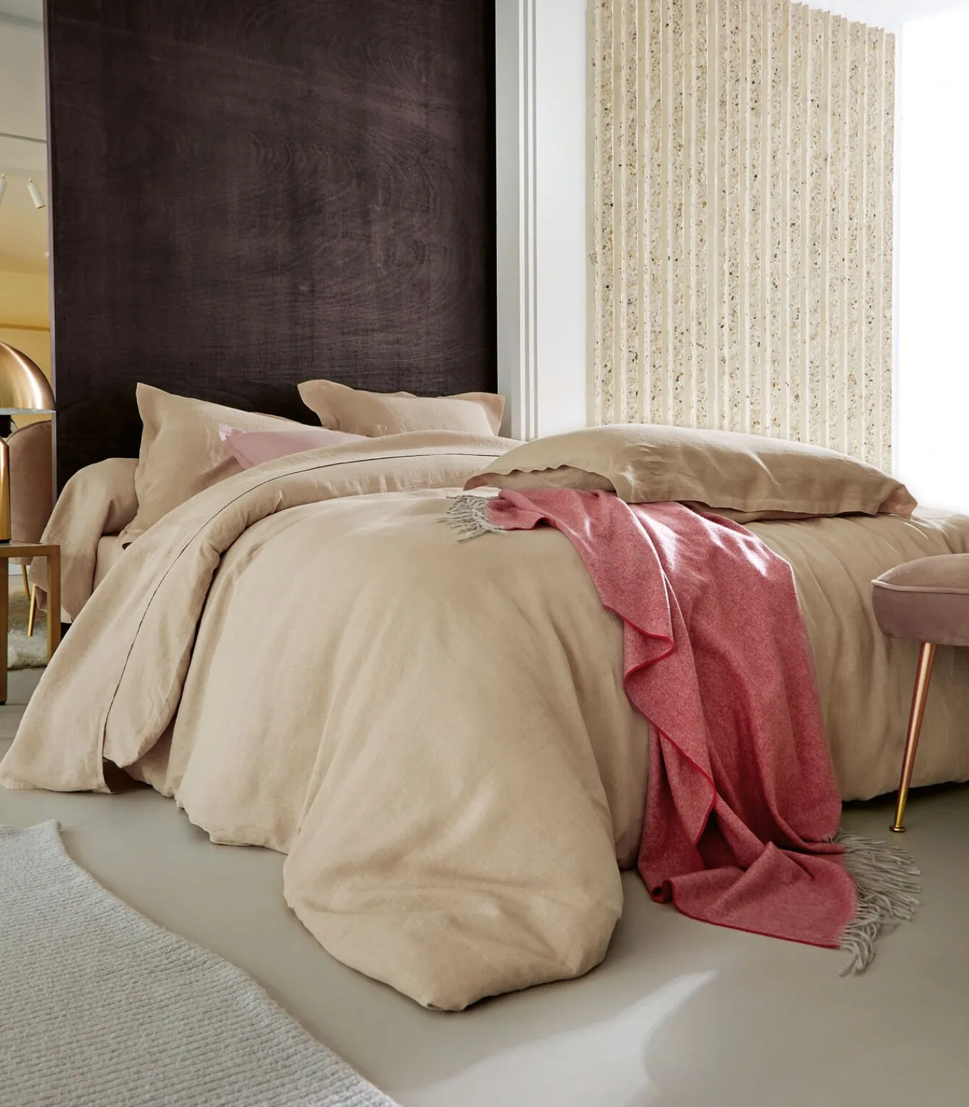 LOUXOR Naturel - Laken linnen Stonewashed Lakens