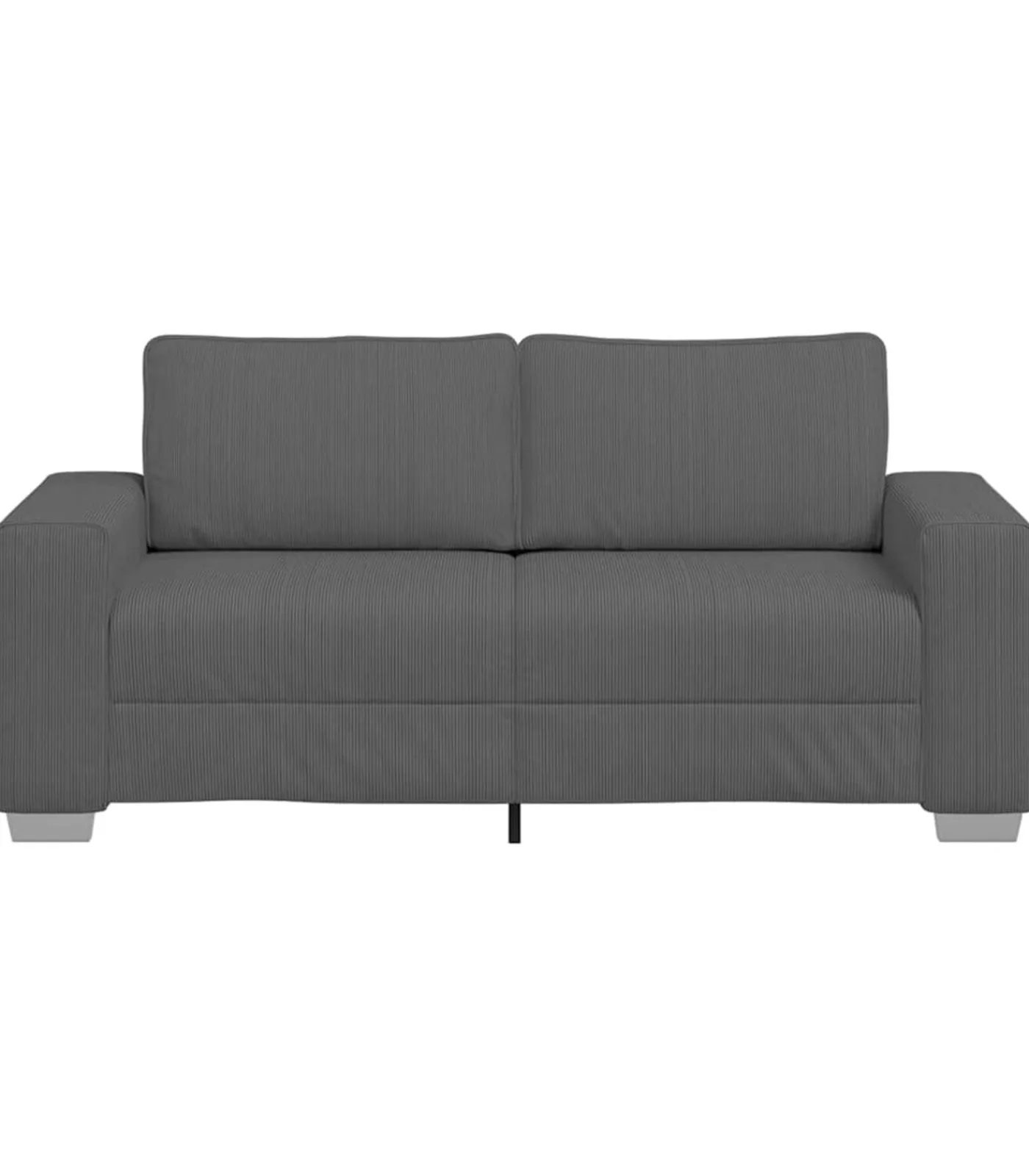 Hot Loveseat bank 140 cm corduroy stof donkergrijs Zetels