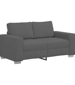 Clearance Loveseat bank 120 cm corduroy stof donkergrijs Zetels