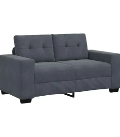Online Loveseat bank 120 cm fluweel donkergrijs Zetels