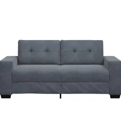 Best Loveseat bank 140 cm fluweel donkergrijs Zetels