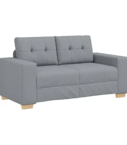 Outlet Loveseat bank 120 cm stof lichtgrijs Zetels