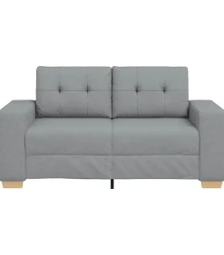 Outlet Loveseat bank 120 cm stof lichtgrijs Zetels