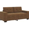 Outlet Loveseat met kussen Bruin Kunstleer Zetels