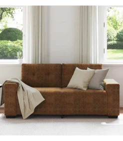 Outlet Loveseat met kussen Bruin Kunstleer Zetels