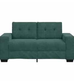 Hot Loveseat met kussen Donkergroen Fluweel Zetels