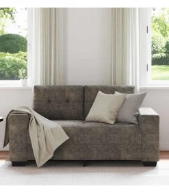 Clearance Loveseat met kussen Donkergrijs Kunstleer Zetels