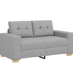 New Loveseat met kussen Wolkgrijs Stof Zetels