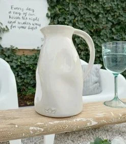 Clearance Luxe - Aardewerk - Medium - Karaf - Wit Glazen & Karaffen