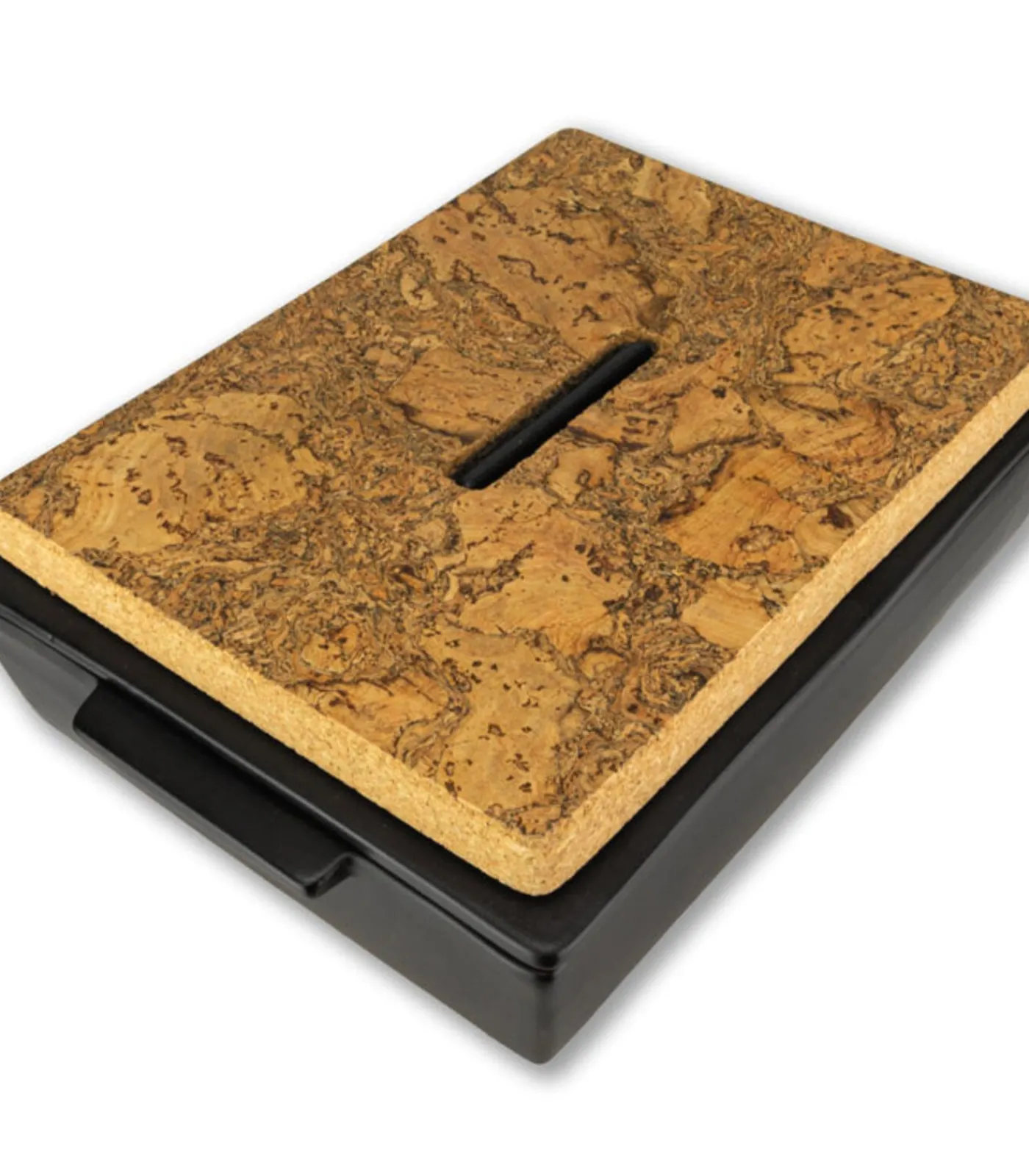 Outlet Luxe - Keramiek - Ovenschaal met deksel - Inclusief onderzetter van kurk - Zwart Bakken