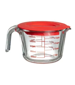 New Maatbeker - met deksel - Hittebestendig Glas - 500 ml Bakken