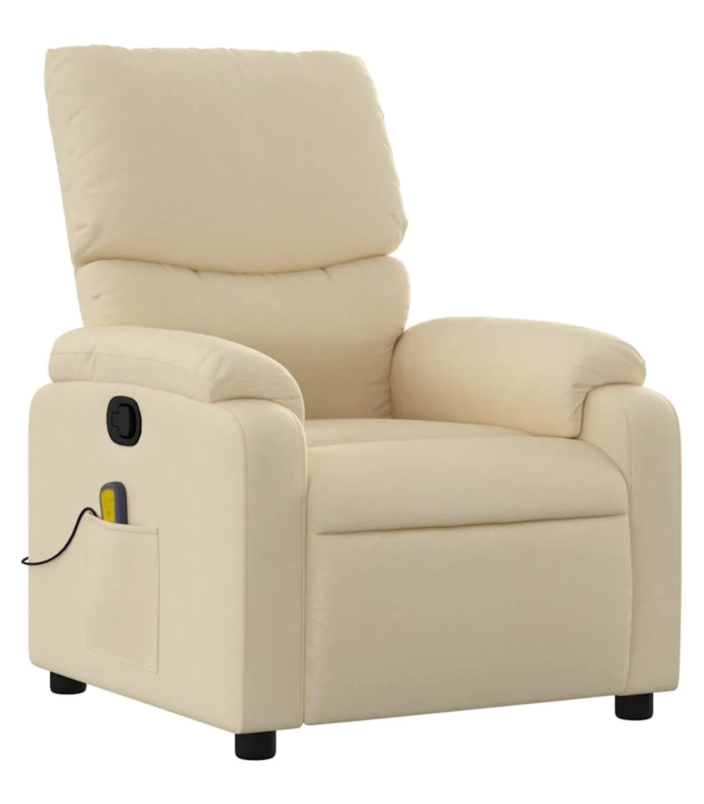 Clearance Massagestoel verstelbaar stof crèmekleurig Zetels