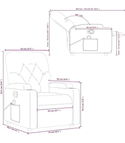 Clearance Massagestoel verstelbaar stof lichtgrijs Zetels