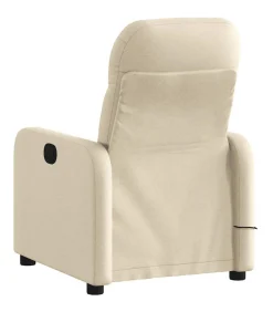 Sale Massagestoel verstelbaar stof crèmekleurig Zetels