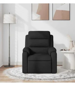 Hot Massagestoel verstelbaar stof zwart Zetels