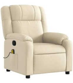 Best Massagestoel verstelbaar stof crèmekleurig Zetels