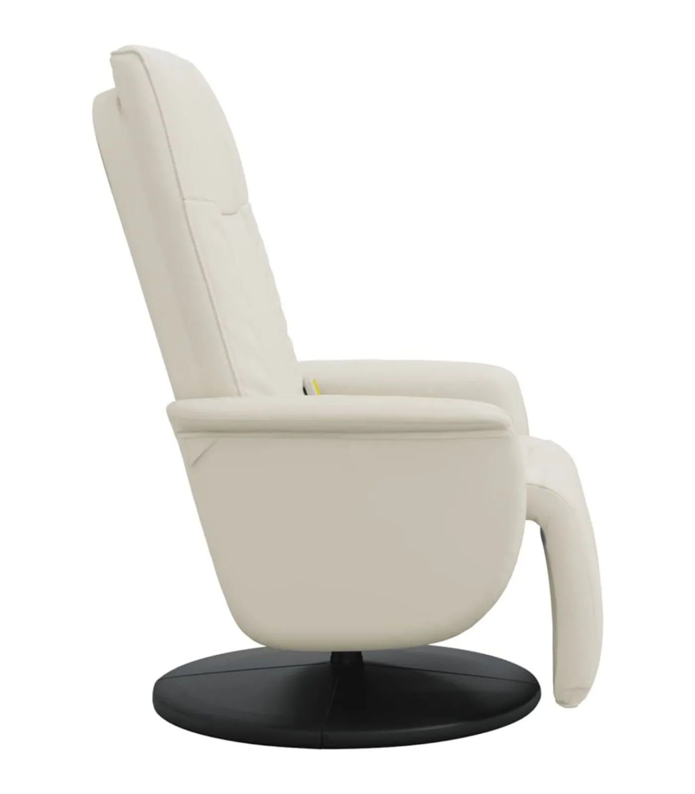 Outlet Massagestoel verstelbaar met voetensteun kunstleer crèmekleurig Zetels