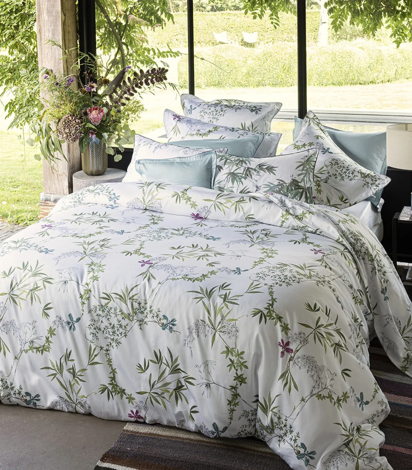 Best Matin - Laken in katoen satijn met print Lakens