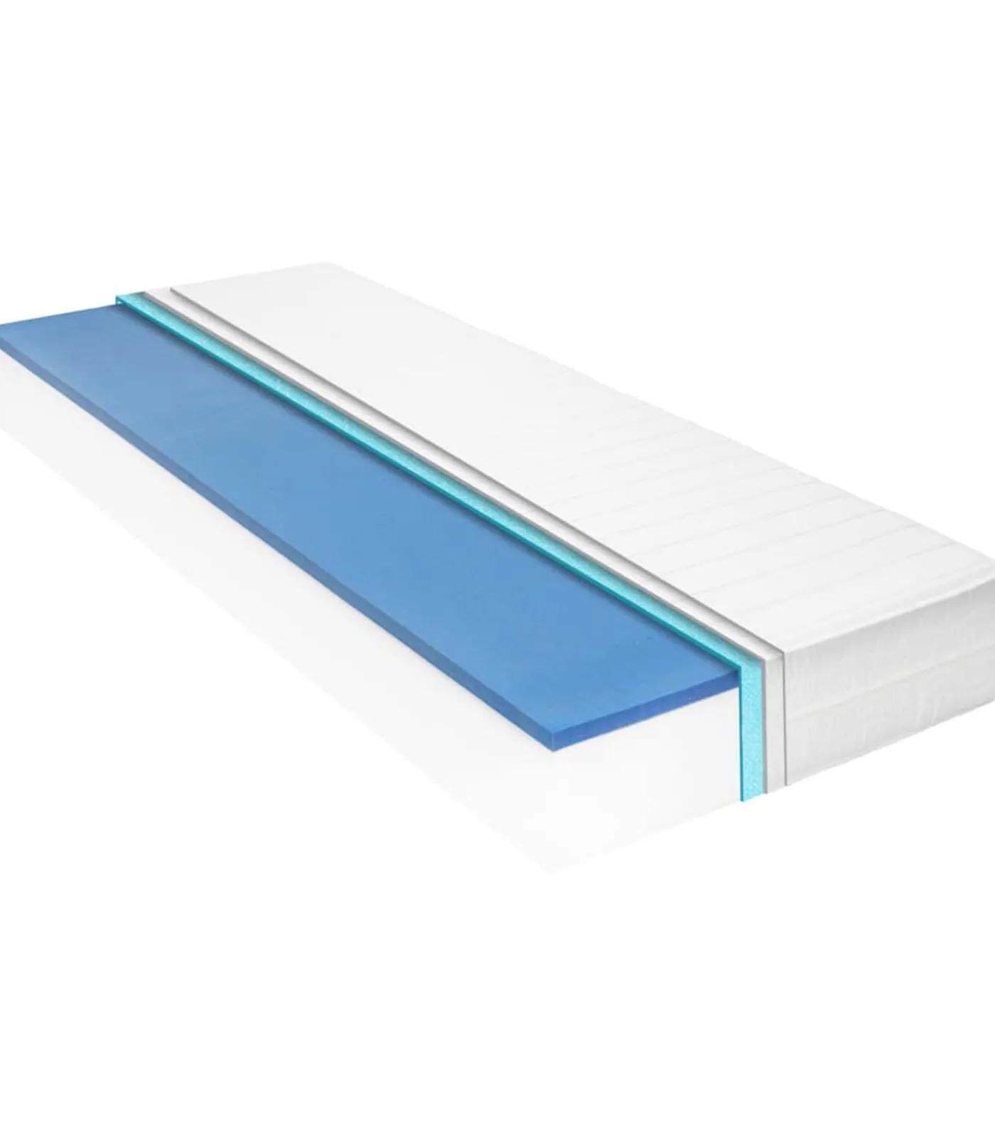 Outlet Matras 18 cm visco-traagschuim 160x200 cm H2 Matrasbeschermer