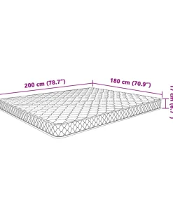 Matras 200x160x17 cm Zacht traagschuim Matrasbeschermer