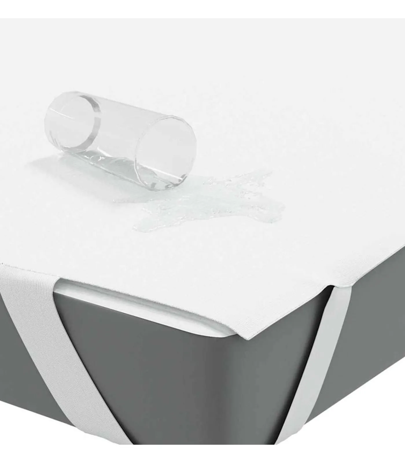 Clearance Matrasbeschermer waterdicht 160x220 cm wit Matrasbeschermer