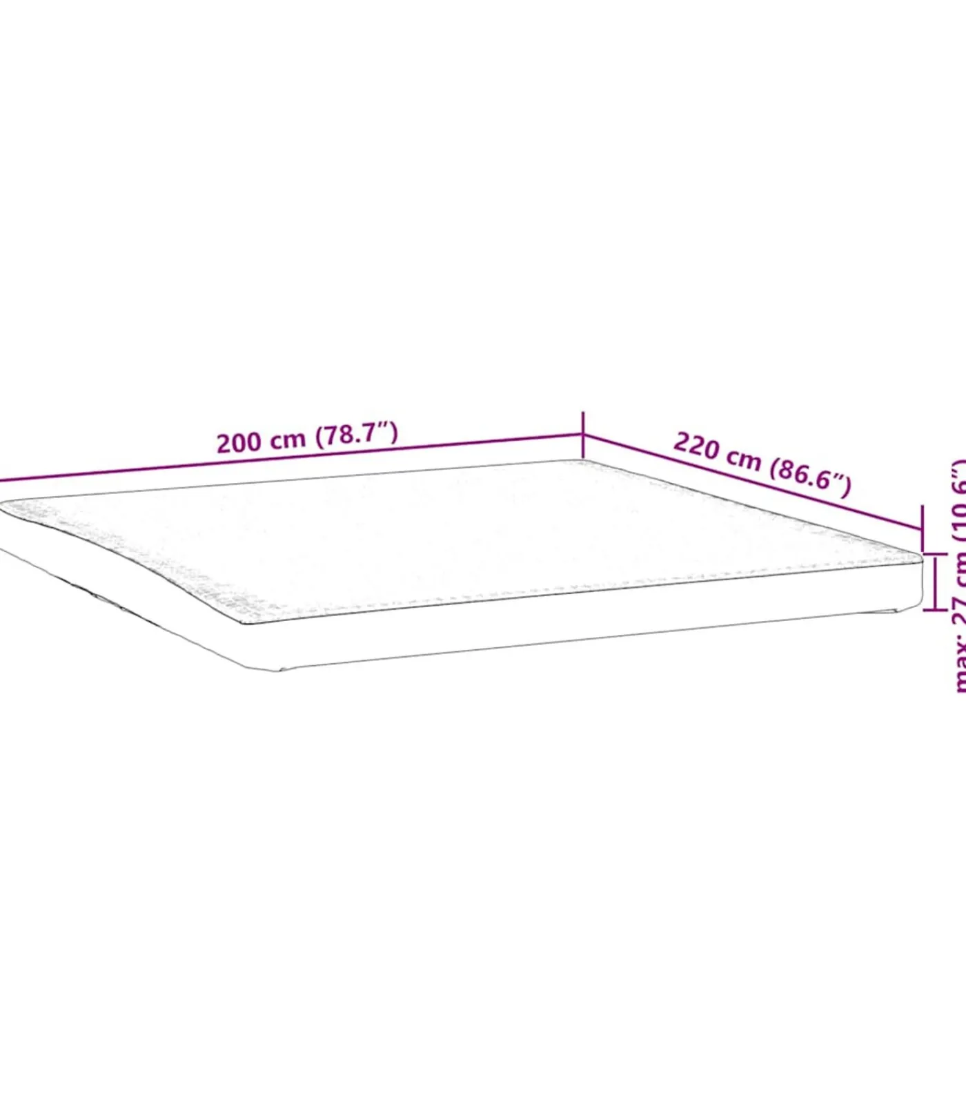 Discount Matrasbeschermer waterdicht 200x220 cm wit Matrasbeschermer